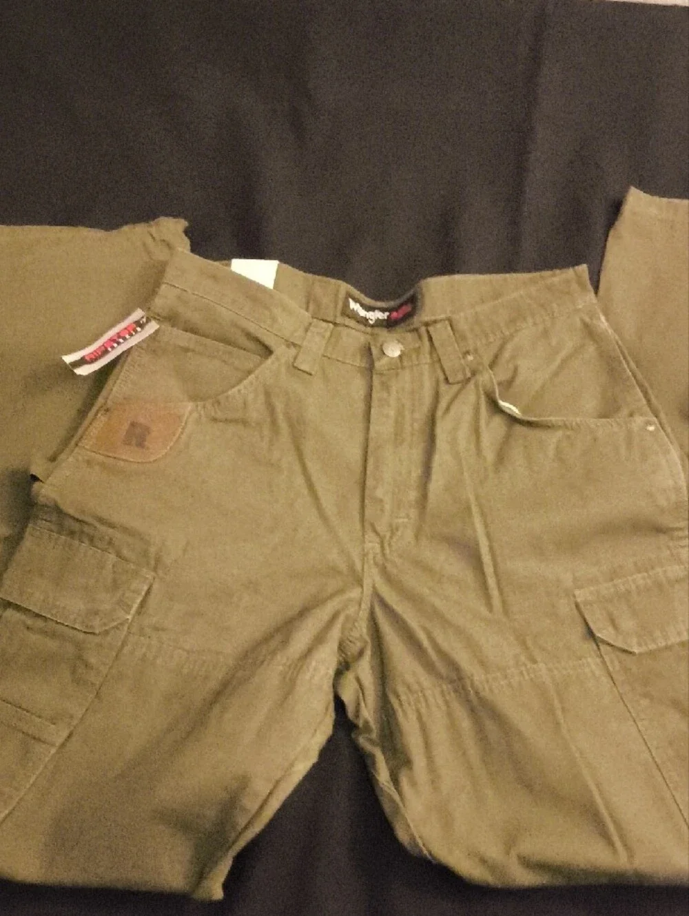 Wrangler Men's Olive Cargo Pants- Riggs Workwear